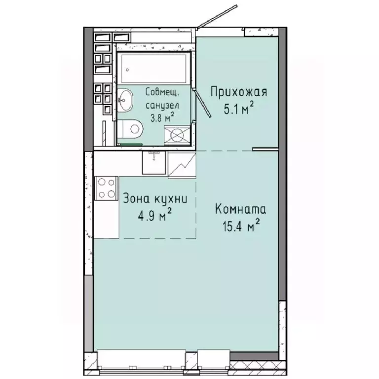 1-к кв. Удмуртия, Ижевск ул. Ленина, 91/1 (29.2 м) - Фото 0