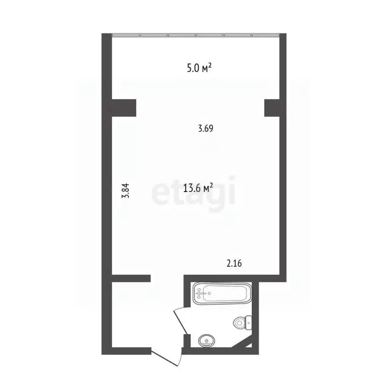 Студия Тюменская область, Тюмень Олимпийская ул., 22 (14.8 м) - Фото 1