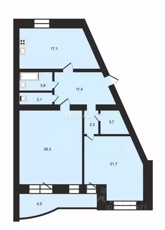 2-к кв. Нижегородская область, Нижний Новгород Казанское ш., 10к1 ... - Фото 2