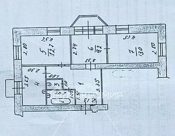 3-к кв. Пермский край, Краснокамск ул. Карла Либкнехта, 8 (58.9 м) - Фото 1