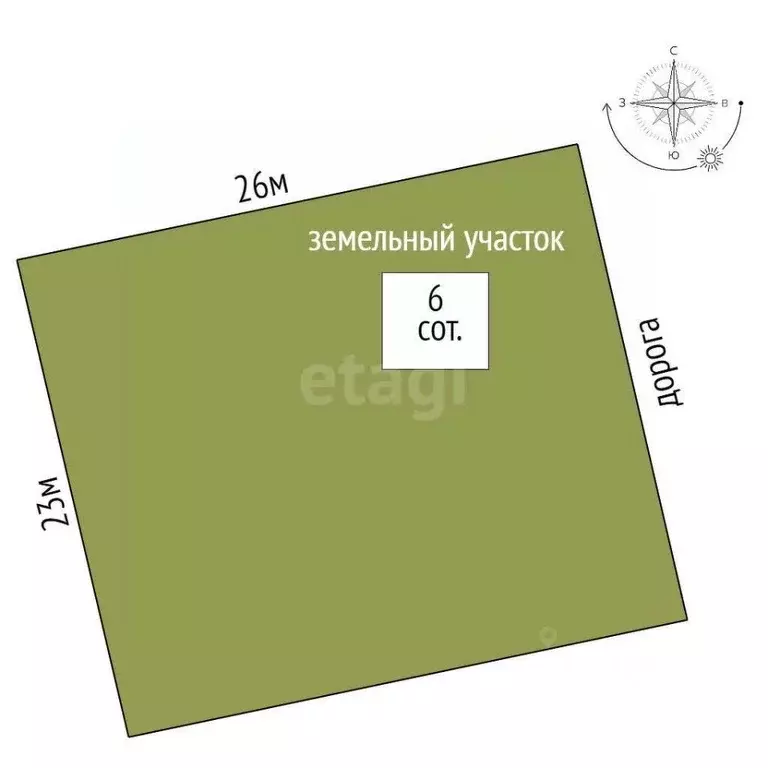 Участок в Крым, Ленинский район, с. Калиновка ул. Абденановой (6.0 ... - Фото 2