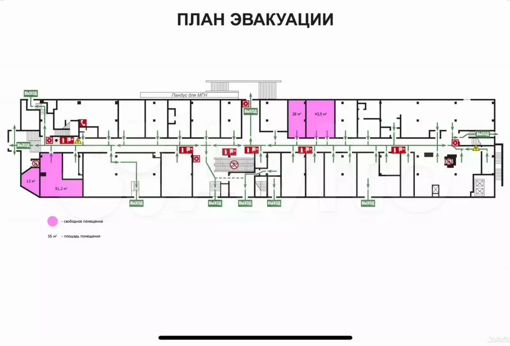 Свободного назначения, 51 м, у входа в ТЦ - Фото 0