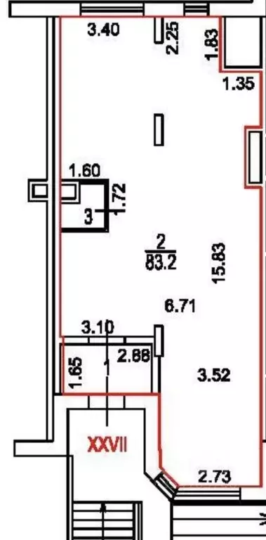 Помещение свободного назначения в Москва 6-я Радиальная ул., 3к6 (90 ... - Фото 1