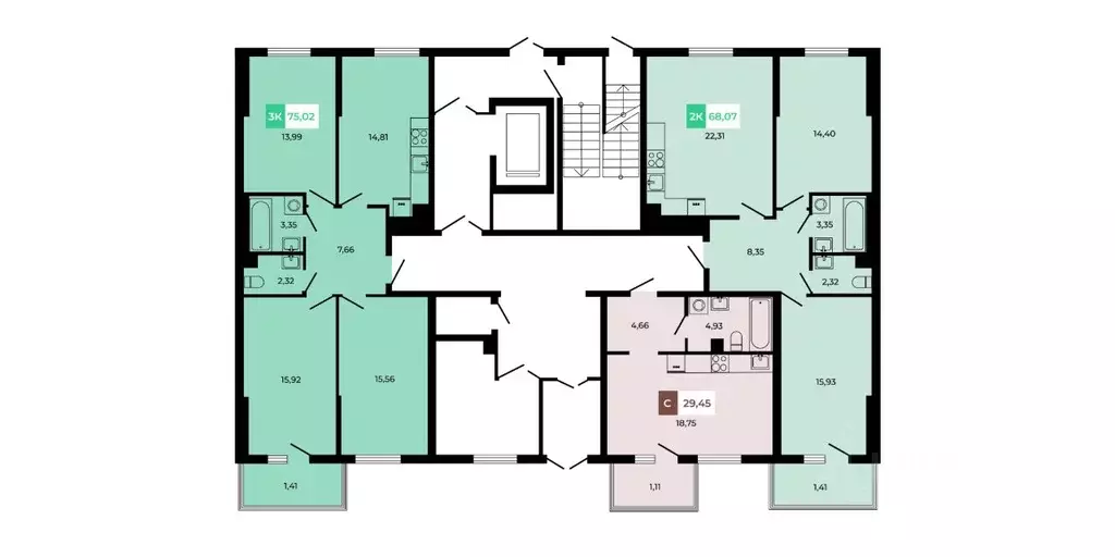 2-к кв. Ростовская область, Аксайский район, Щепкинское с/пос, пос. ... - Фото 2