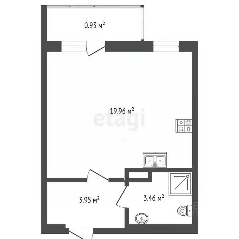 Студия Ярославская область, Ярославский муниципальный округ, пос. ... - Фото 2