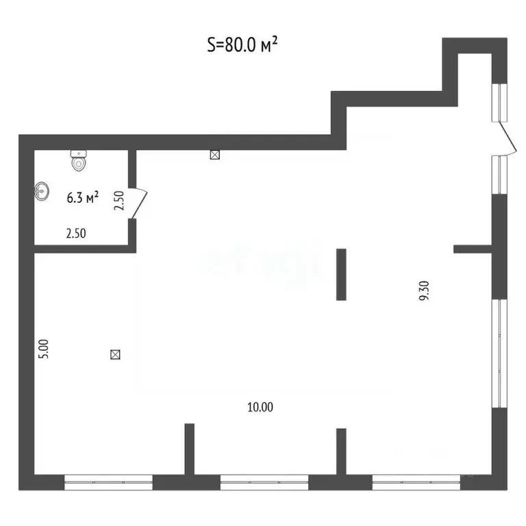 Помещение свободного назначения в Тюменская область, Тюмень ул. ... - Фото 1