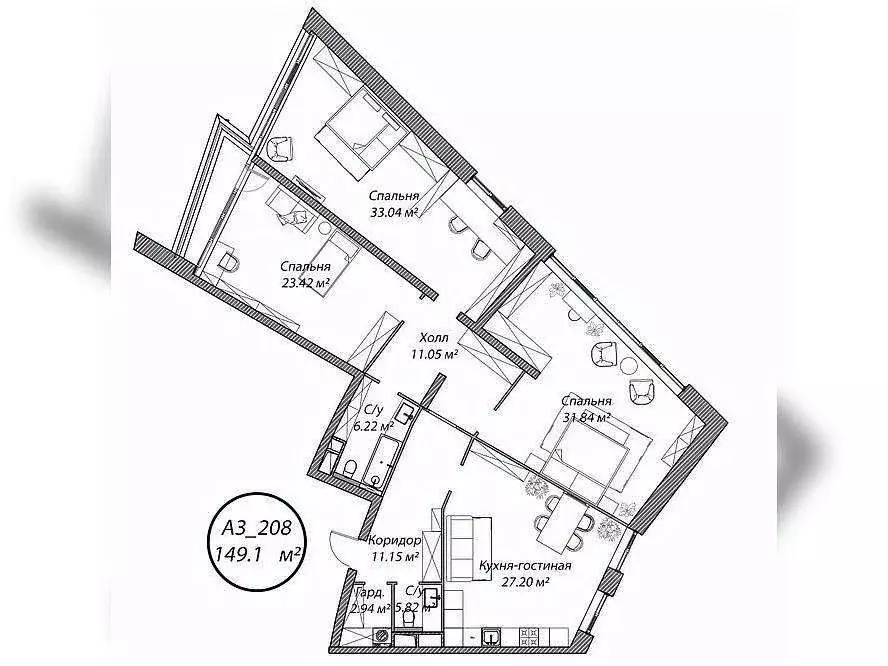 3-к кв. Москва 4-я Мякининская ул., 27 (149.1 м) - Фото 0