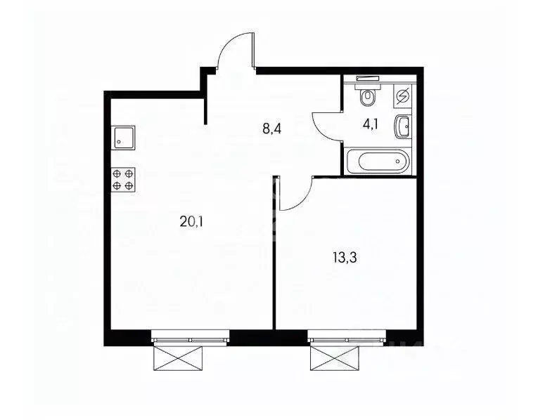 2-к кв. Московская область, Ленинский городской округ, Боброво пгт ул. ... - Фото 1