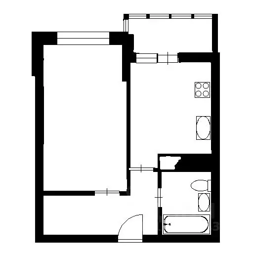 1-к кв. Краснодарский край, Краснодар ул. Им. Героя Яцкова И.В., 1/10 ... - Фото 2