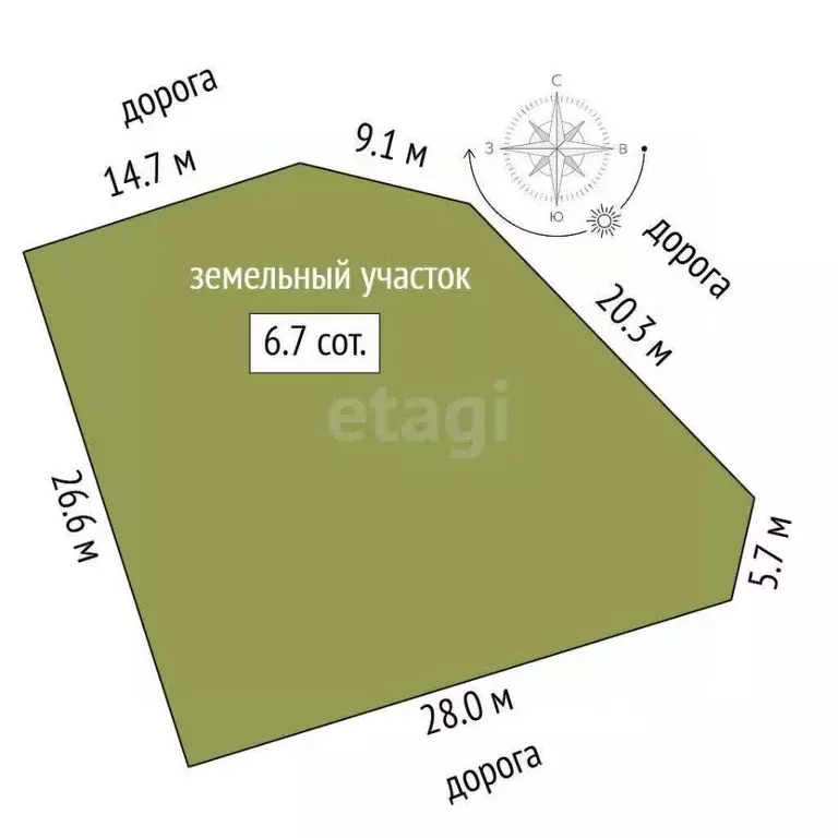 Участок в Калининградская область, Гурьевский муниципальный округ, ... - Фото 2