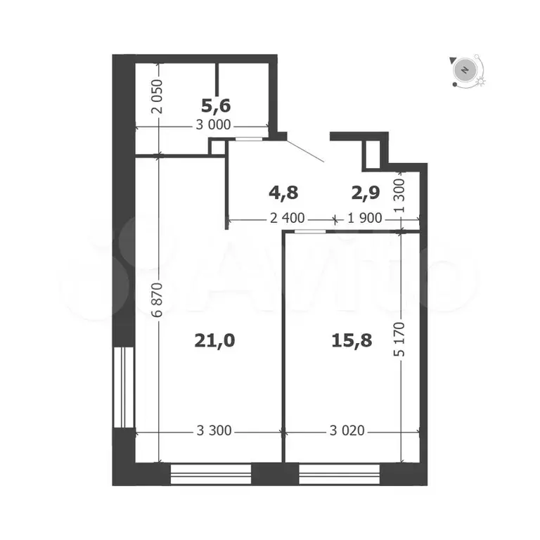 1-к. квартира, 50,1 м, 17/17 эт. - Фото 0