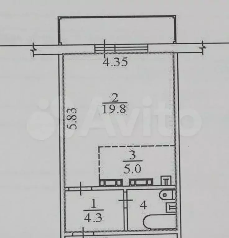 1-к. квартира, 32,5 м, 7/10 эт. - Фото 0