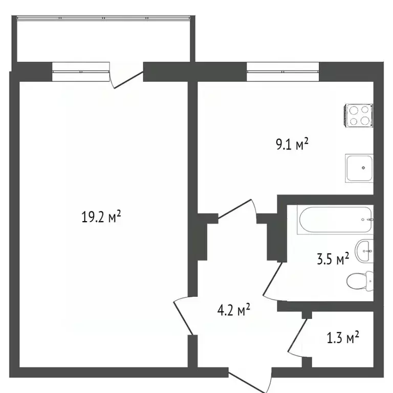 1-к кв. Саратовская область, Саратов ул. Мясницкая, 1 (19.5 м) - Фото 1