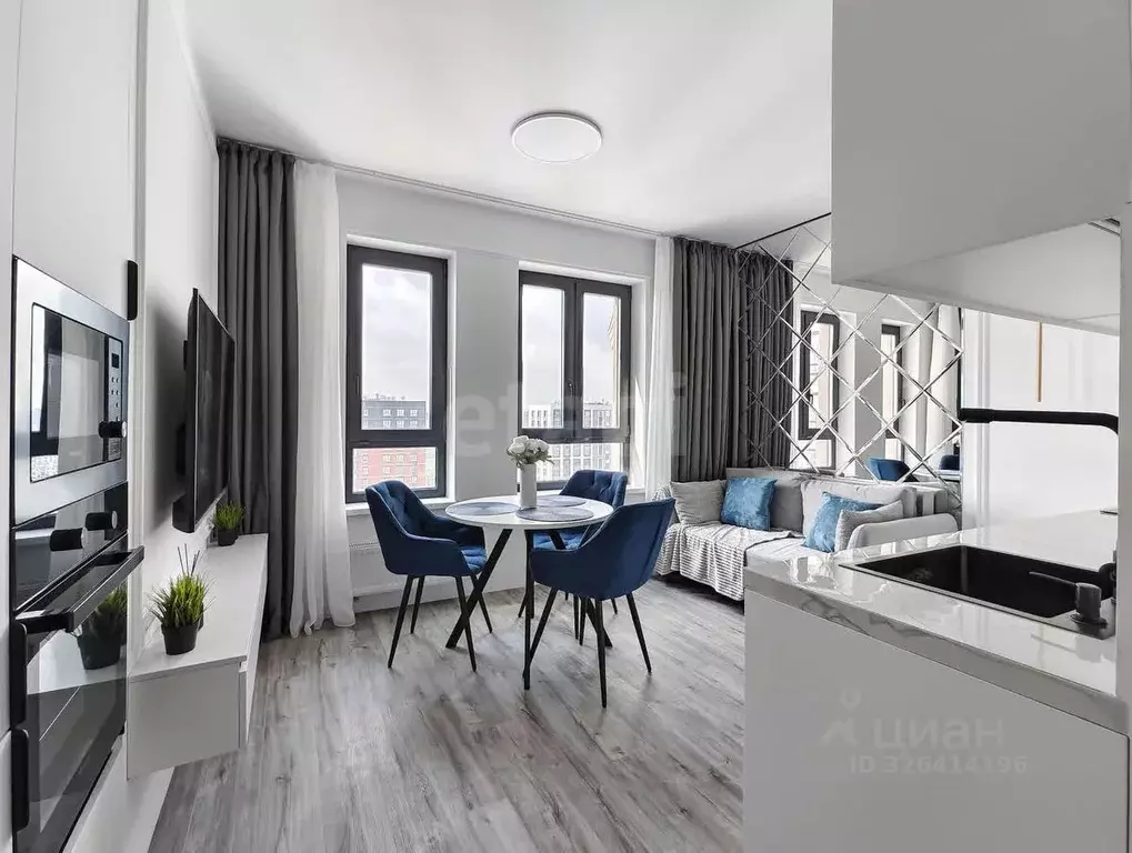 1-к кв. Тюменская область, Тюмень ул. Пожарных и Спасателей, 3к1 (43.0 ... - Фото 1