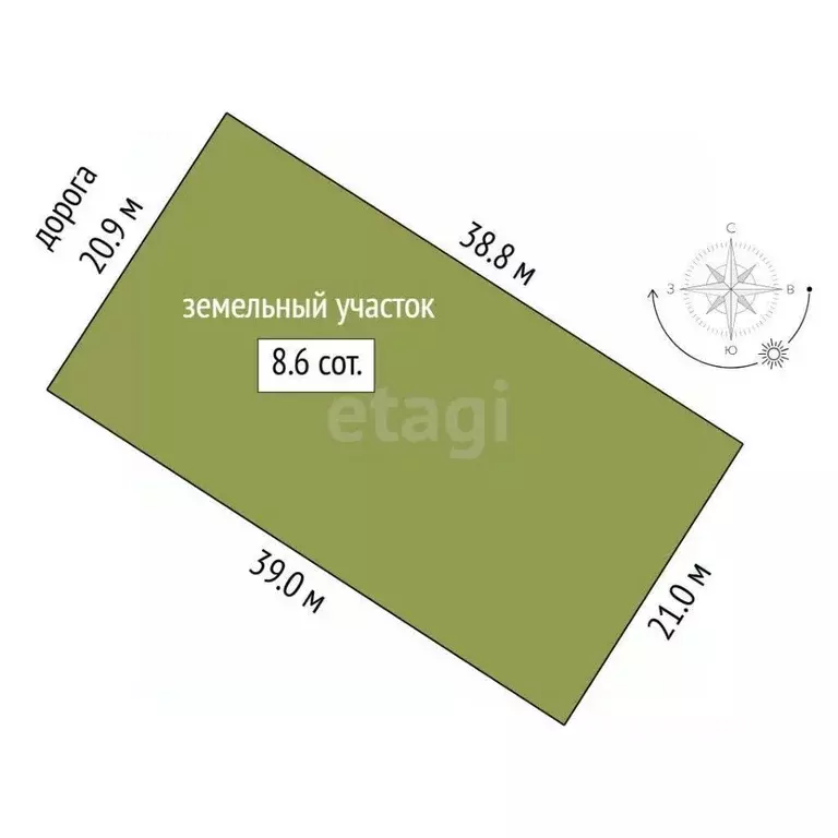 Участок в Тюменская область, Тюменский район, д. Криводанова пер. ... - Фото 1