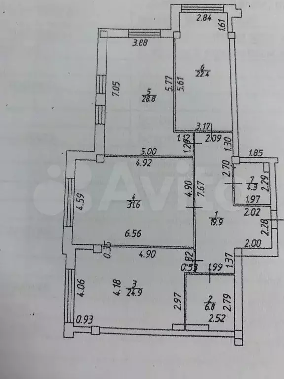 3-к. квартира, 138 м, 6/10 эт. - Фото 0