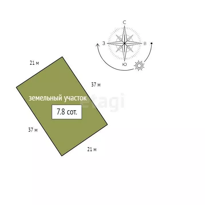Участок в село Есаулово, микрорайон Лазурные Берега (7.8 м) - Фото 1