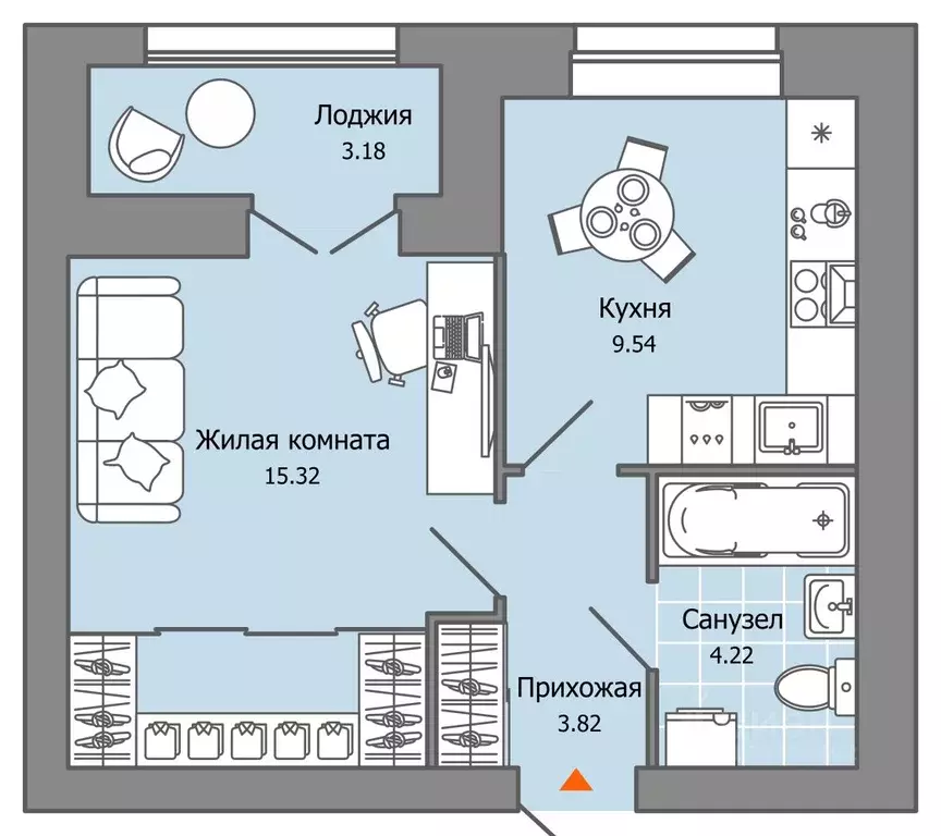 1-к кв. Ульяновская область, Ульяновск Город Новаторов жилой комплекс, ... - Фото 0