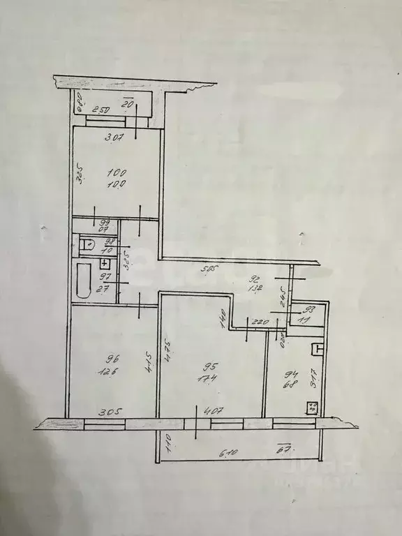 3-к кв. Татарстан, Казань ул. Рихарда Зорге, 83 (65.5 м) - Фото 2