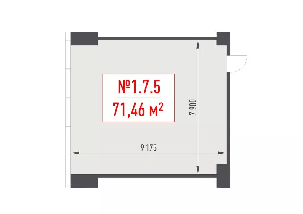 Офис (71.46 м) - Фото 1