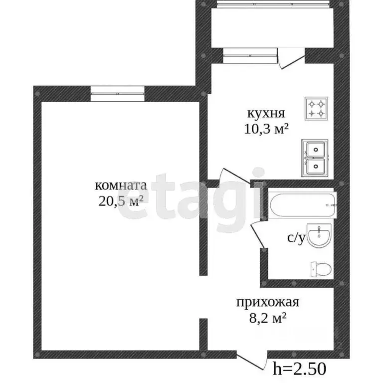 1-к кв. Вологодская область, Вологда ул. Текстильщиков, 13 (42.5 м) - Фото 1