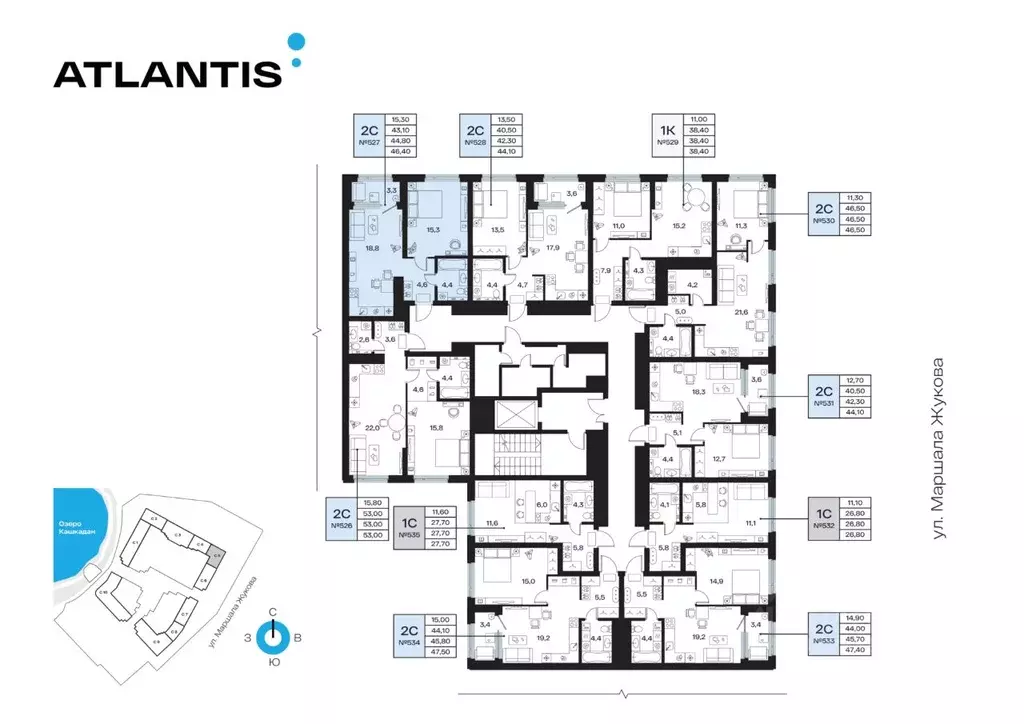 2-к кв. Башкортостан, Уфа Сипайлово жилрайон, Атлантис жилой комплекс ... - Фото 2