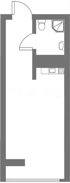Апартаменты-студия, 38 м, 5/10 эт. - Фото 0