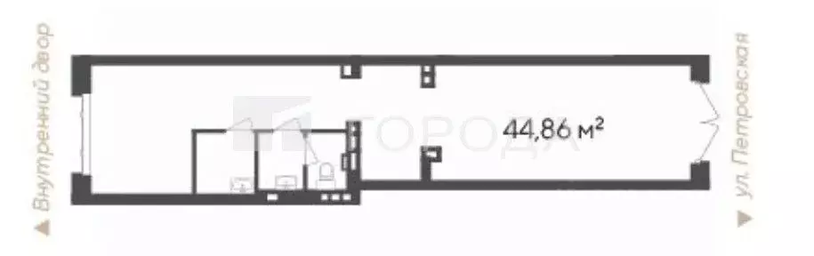 Офис в Новосибирская область, Новосибирск Кедровая ул., 79 (45 м) - Фото 2