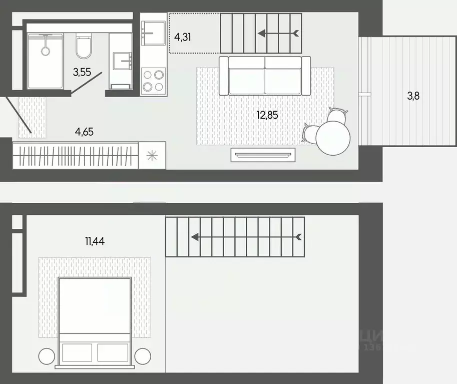 1-к кв. Алтай, Майминский район, пос. Карлушка  (40.68 м) - Фото 0