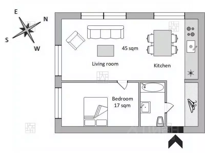 2-к кв. Москва ул. Станиславского, 11 (70.0 м) - Фото 2