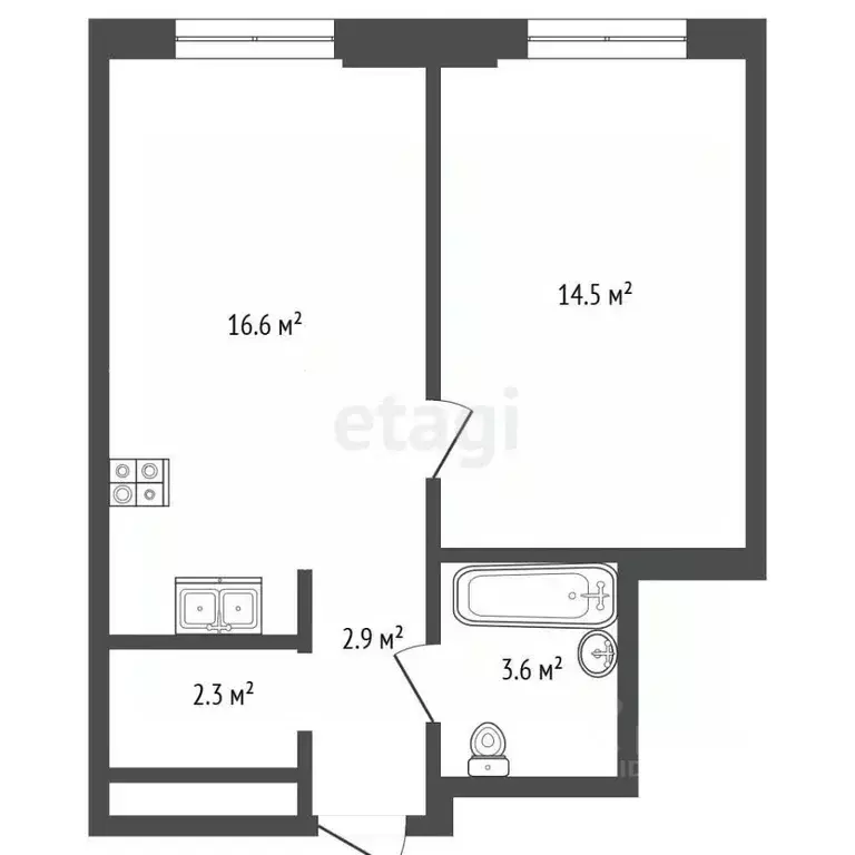 1-к кв. Москва Часовая ул., 32 (39.2 м) - Фото 2