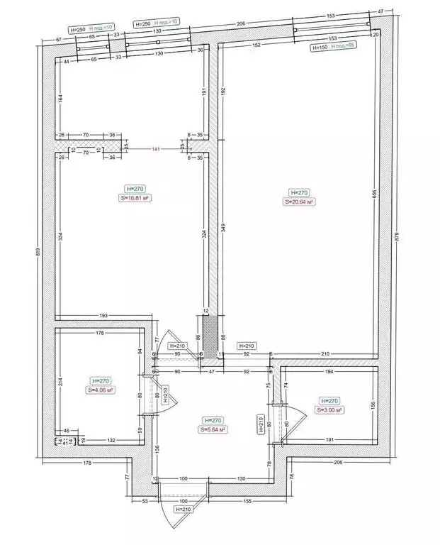 2-комнатная квартира: Казань, улица Ярдем, 3 (44.5 м) - Фото 1