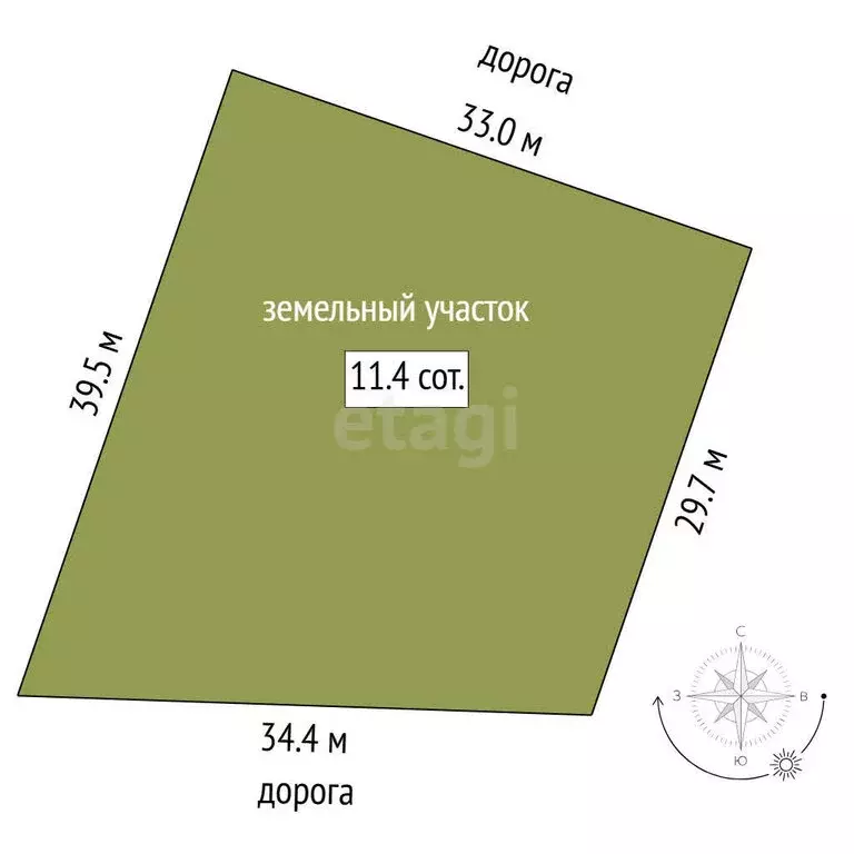 Участок в Тюмень, ТОО Ембаевское (11.38 м) - Фото 1