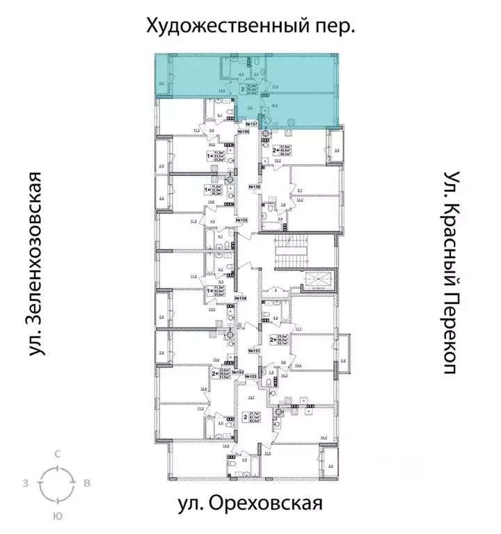 2-к кв. Нижегородская область, Нижний Новгород Смородина жилой ... - Фото 2