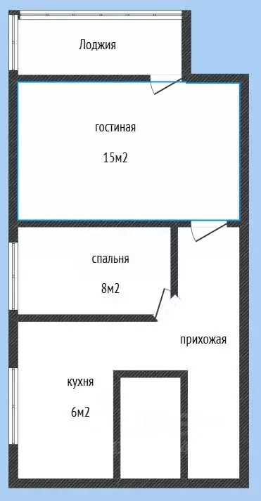 2-к кв. Дагестан, Махачкала ул. Мирзабекова, 3 (45.0 м) - Фото 2
