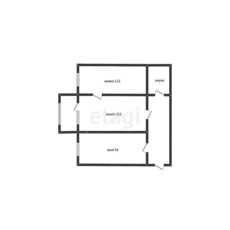 2-комнатная квартира: Геленджик, Полевая улица, 29 (50.1 м) - Фото 0