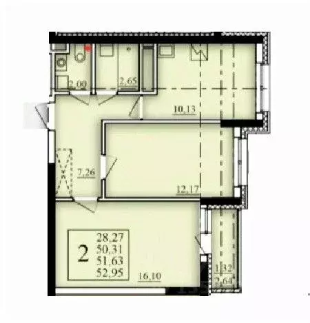 2-к кв. Башкортостан, Уфа Затон-Восточный жилрайон, Паруса жилой ... - Фото 1