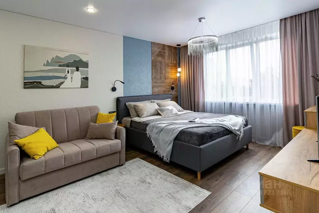 1-к кв. Краснодарский край, Краснодар Юбилейный мкр, ул. Бульварное ... - Фото 1