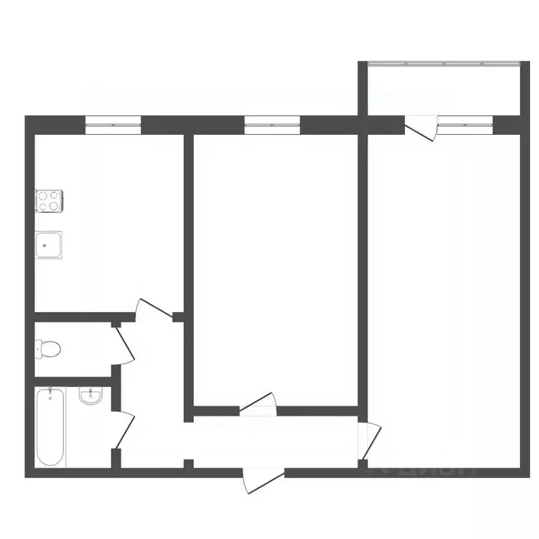 2-к кв. Тюменская область, Тюмень ул. Мельникайте, 129 (52.0 м) - Фото 2