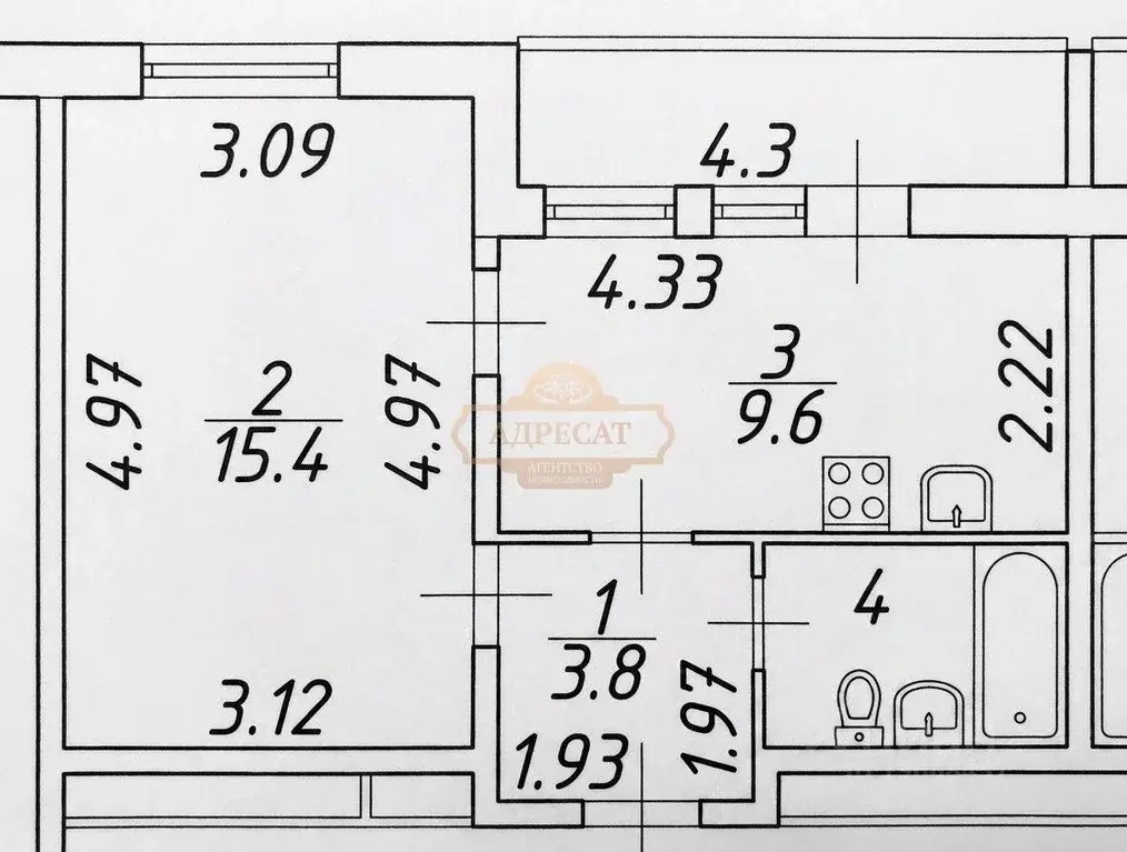 1-к кв. Санкт-Петербург просп. Королева, 59к1 (32.4 м) - Фото 2
