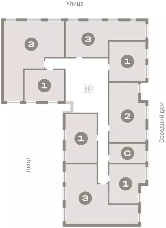 1-к кв. Омская область, Омск  (41.18 м) - Фото 2