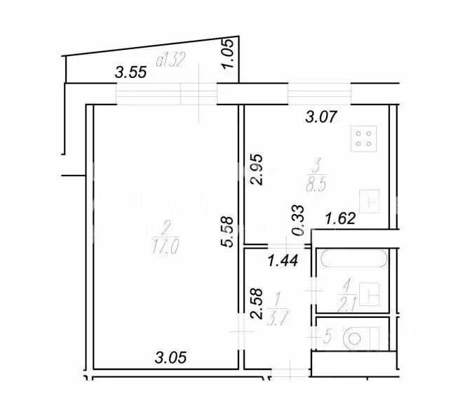 1-к кв. Рязанская область, Рязань Московский р-н, ул. Новаторов, 1/4 ... - Фото 1