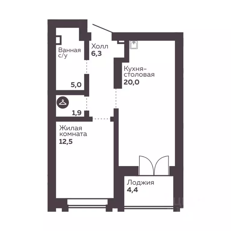 1-к кв. Свердловская область, Екатеринбург Уралмаш жилрайон, Голос ... - Фото 1