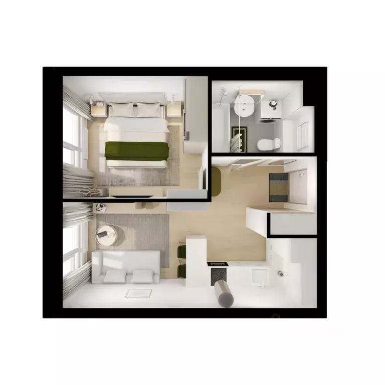 1-к кв. Московская область, Котельники Парковый мкр, Белая Дача Парк ... - Фото 2