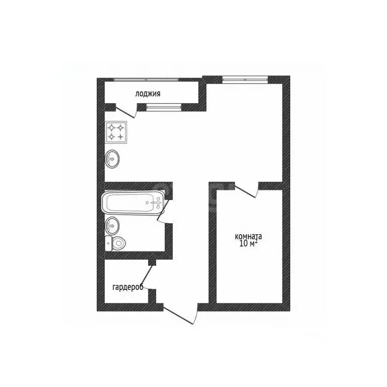 1-к кв. Брянская область, Брянск ул. Имени О.С. Визнюка, 14 (35.0 м) - Фото 2