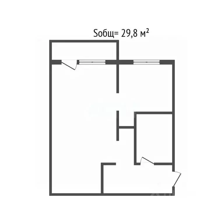 1-к кв. Брянская область, Дятьково ул. Ленина, 166 (29.8 м) - Фото 2