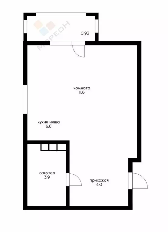 1-комнатная квартира: Краснодар, 3-я Трудовая улица, 1/3 (26.1 м) - Фото 0