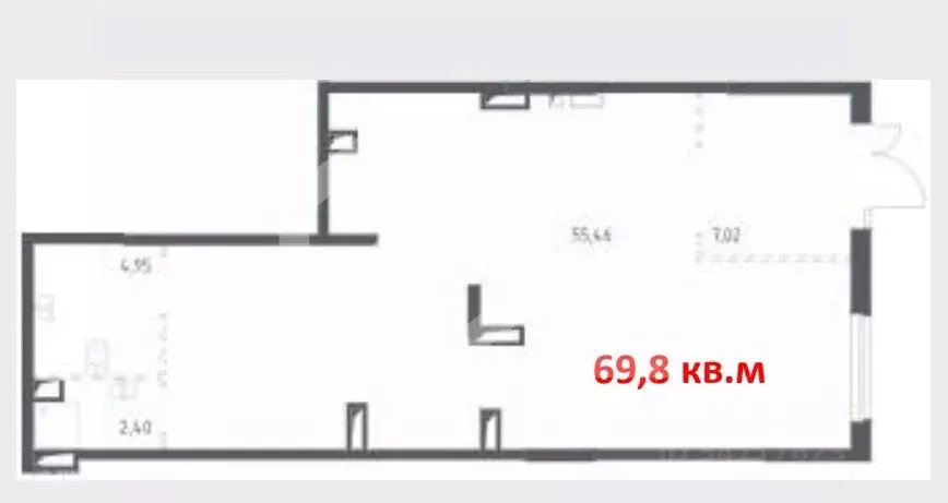 Помещение свободного назначения в Москва пер. Любучанский, 1к3 (70 м) - Фото 2