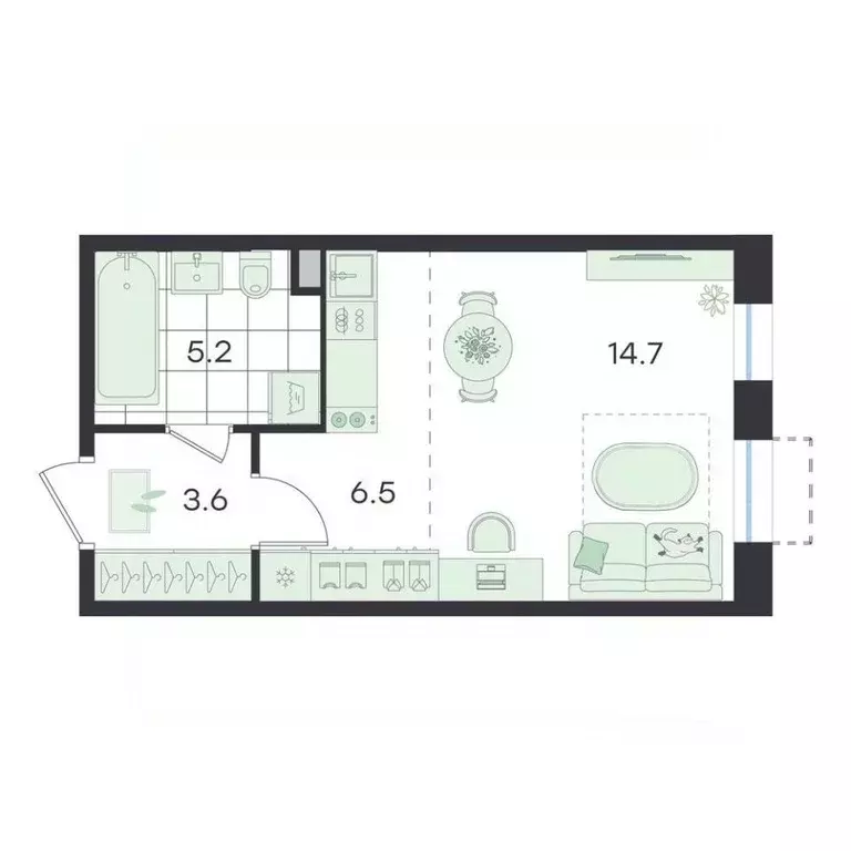 Студия Московская область, Раменский муниципальный округ, Ильинский ... - Фото 1