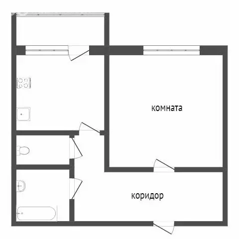 1-комнатная квартира: Белгород, Октябрьская улица, 76 (36.2 м) - Фото 0